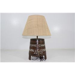 Italian Wine Keg Lamp
