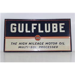 Authentic Gulflube Porcelain Sign