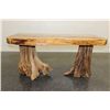 Image 2 : Rustic Pine Table With Saguaro Base