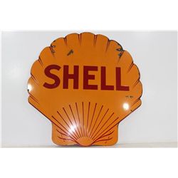 1935 Authentic Shell Gasoline Porcelain Sign