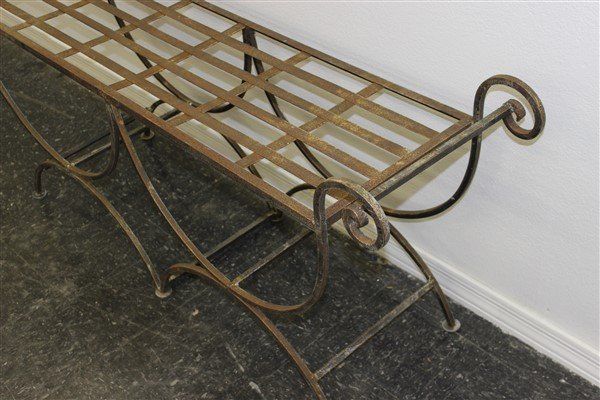 Wrought Iron Garden Bench
