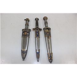 3 Decorative Daggers
