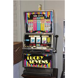 Lucky 7 Slot Machine  With Stand