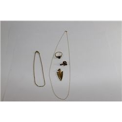 Lot of 5 Misc Gold Items