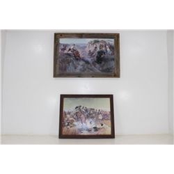 2 Framed Charles Russell Giclees