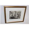 Image 1 : Framed Rembrandt Etching Christ and The Woman