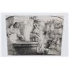 Image 2 : Framed Rembrandt Etching Christ and The Woman