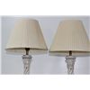 Image 5 : Pair Cream Twisted Base Lamps
