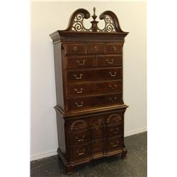 American Chippendale Style Mahogany Hi Boy