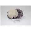 Image 1 : Calcite Crystal on Amethyst Crystals