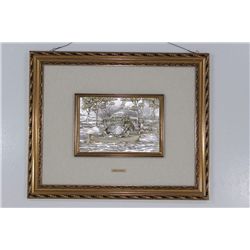 Framed 3D Art with Sterling Silver Marked