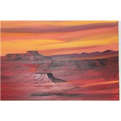 Unframed Original Signed Burton Bain