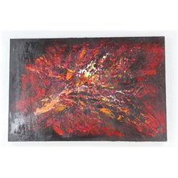 Unframed  In Flight  Oil On Canvas