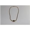 Image 1 : 10K Gold Necklace with Sapphire Stone
