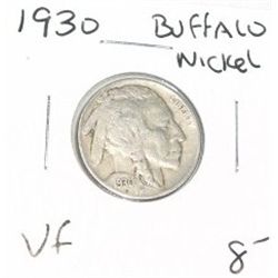 1930 BUFFALO NICKEL RED BOOK VALUE $8.00+ *NICE EARLY VERY FINE GRADE*!! BUFFALO NICKEL CAME OUT OF
