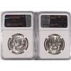 Image 2 : LOT OF ( 2 ) 1951-S FRANKLIN HALF DOLLARS, NGC  MS-63