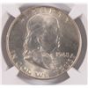 Image 2 : 1948-D FRANKLIN HALF DOLLAR, MS-65 FBL  NICE WHITE COIN!!