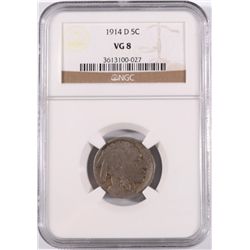 1914-D BUFFALO NICKEL NGC VG8