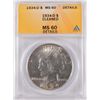 Image 1 : 1934-D PEACE SILVER DOLLAR, ANACS MS-60 DETAILS WHITE