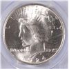 Image 2 : 1924 PEACE SILVER DOLLAR, PCGS MS-65