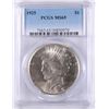 Image 1 : 1925 PEACE SILVER DOLLAR, PCGS MS-65