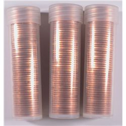 LOT OF ( 3 ) ORIGINAL ROLLS OF 1950-D LINCOLN CENTS  ( 150 ) COINS!