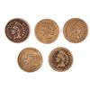Image 1 : (5) 1859 INDIAN HEAD CENTS