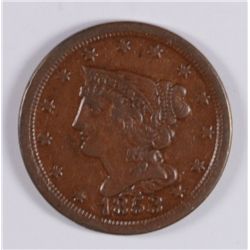 1853 HALF CENT XF-45