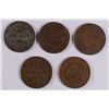 Image 2 : (5) LARGE CENTS (36, 37, 38, 41, 42)