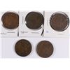 Image 1 : (5) LARGE CENTS (45, 46, 47, 48, 50)