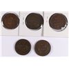 Image 2 : (5) LARGE CENTS (45, 46, 47, 48, 50)