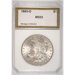 1885-O MORGAN DOLLAR PCI MS-65