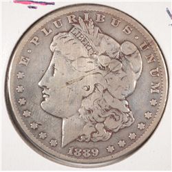 1889-CC MORGAN DOLLAR VG