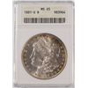 Image 1 : 1881-S MORGAN SILVER DOLLAR, ANACS MS-65