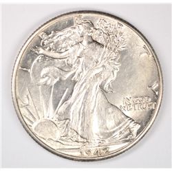 1942 WALKING LIBERTY HALF DOLLAR CH BU