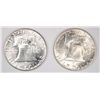 Image 2 : 1955 & 1962 FRANKLIN HALF DOLLAR CH BU
