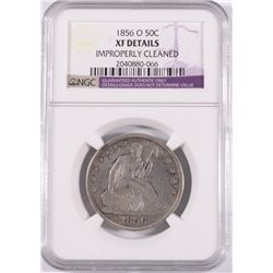 1856-O SEATED HALF DOLLAR, NGC XF DETAILS