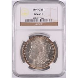 1891-O MORGAN SILVER DOLLAR, NGC MS-63+  GORGEOUS!!