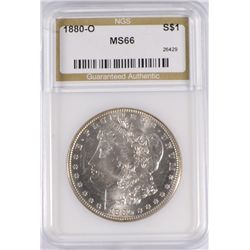 1880-O MORGAN DOLLAR NGC MS66 GREY SHEET MS-66 $55,000    MS-65 $25,000