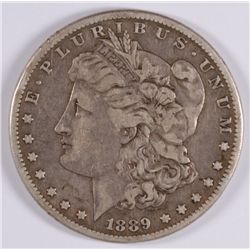 1889-CC MORGAN DOLLAR VF RIM NICKS