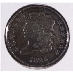 1825 HALF CENT XF-45