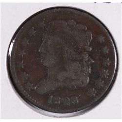 1828 HALF CENT F/VF