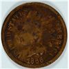 Image 4 : INDIAN CENTS:1864 BRONZE-G, 1865-G, 1866-VG some corrosion, 1867 & 68 FINE dark
