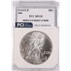 Image 1 : 2002 AMERICAN SILVER EAGLE, PCI MS-70  RARE  TRENDS PRICE $1250.00