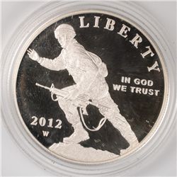 2012 US ARMY COMMEN PROOF DOLLAR