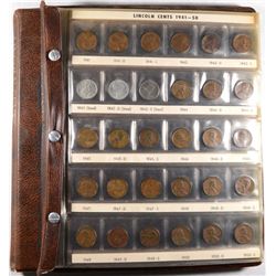 PARTIAL LINCOLN CENT SET: 1909-58  SEE  DESCRIPTION