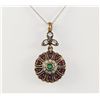 Image 1 : Cute Turkish Jewelry Design Multi Stone Round Pendant,