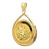 Image 1 : 2014 1 oz Gold Kangaroo Teardrop Pendant (Prong Bezel)