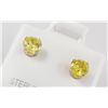 Image 2 : Sterling Silver Earring Prong Set Citrine Crystal