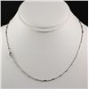 Image 3 : White Gold Plated Bar and Beads Chain Necklace